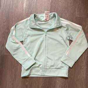 Toddler Girls Adidas Light Teal Track Jacket Size 6